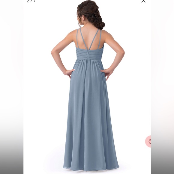 NWT- Azazie Leighton JBD (Size J14)- Color: Neptune - Picture 9 of 13